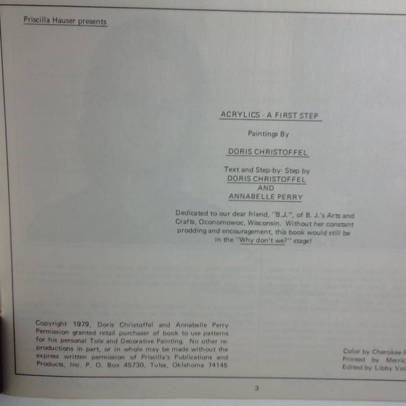 Pricilla Hauser Presents Acrylic-A First Step by Doris Chritoffel & Annabelle Pe - Picture 3 of 5
